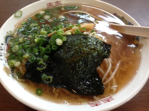 「ラーメン　￥５００」@お食事処 一力の写真