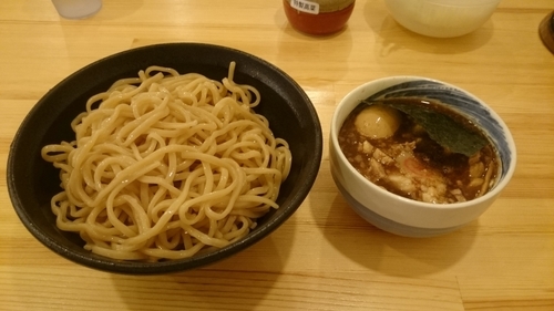 「特製つけ麺、大盛り(750g) (950円)」@つけ麺らーめん 蓮の写真