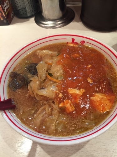 「蒙古タンメン（８００円）」@蒙古タンメン 中本 高田馬場店の写真