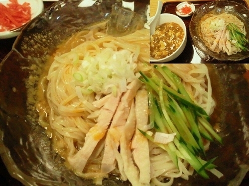 「Bランチ（バンバンジー麺とミニ麻婆丼） 700円」@マルイチ 神田軒の写真
