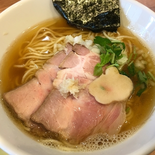 「生姜煮干しソバ700円」@中華ソバ 篤々 TOKU-TOKUの写真