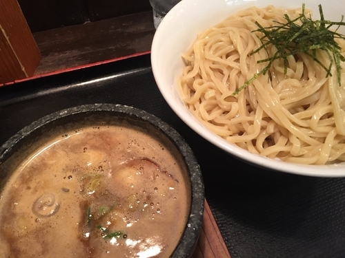 「ハーフミックス つけ麺」@つけ麺 丸和 春田本店の写真