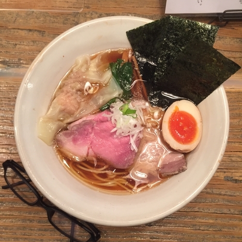 「特製醤油らあめん＋実家の魚飯」@Homemade Ramen 麦苗の写真