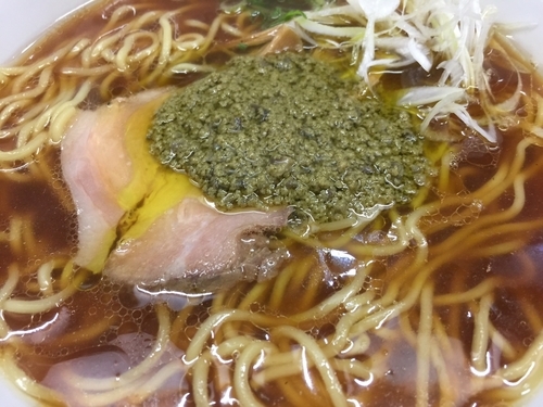 「醤油そば～牡蠣のアヒージョ添え」@中華そば 大井町 和渦の写真