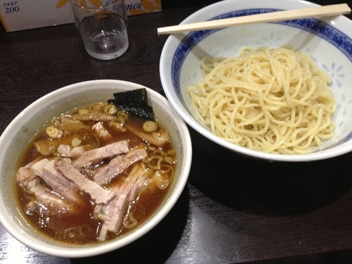 「つけ麺（並）＋チャーシュー、850円＋200円」@中華そば べんてんの写真