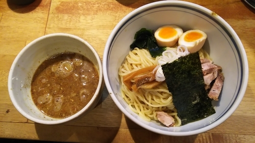 「ちゃーしゅうごはんセット(つけめん＋味玉)」@こうかいぼうの写真