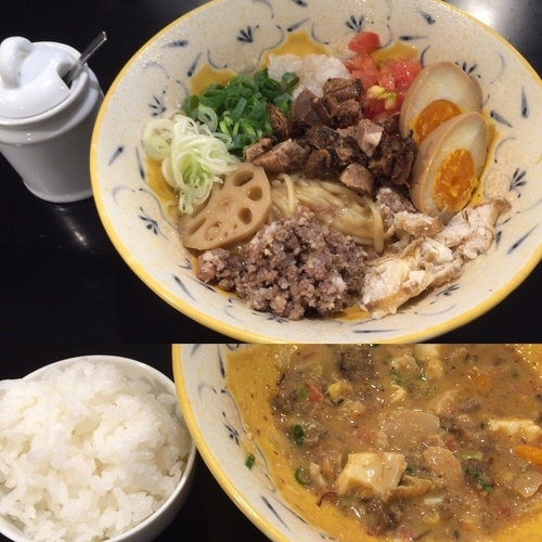 「味噌油そば ＋ 一口ごはん 950＋100円」@みそ味専門マタドールの写真