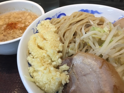 「つけ麺 大盛 880円 味玉 100円」@ジャンクガレッジ プレナ幕張店の写真
