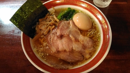 「特しょうゆ（平打ち、850円）」@麺処 懐やの写真