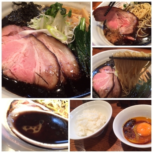 「【限定】伊勢海老にんにくラーメン850円ピリ辛生姜のTKG」@麺処ぼたん 宇都宮本店の写真