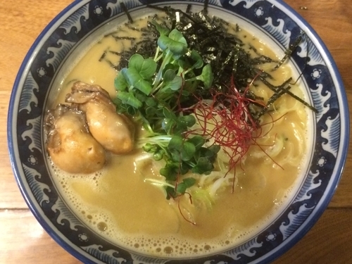 「牡蠣の拉麺」@麺や佐市の写真