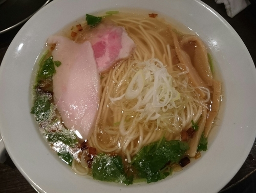 「鯛香味そば」@立ち呑み居酒屋 金町製麺の写真