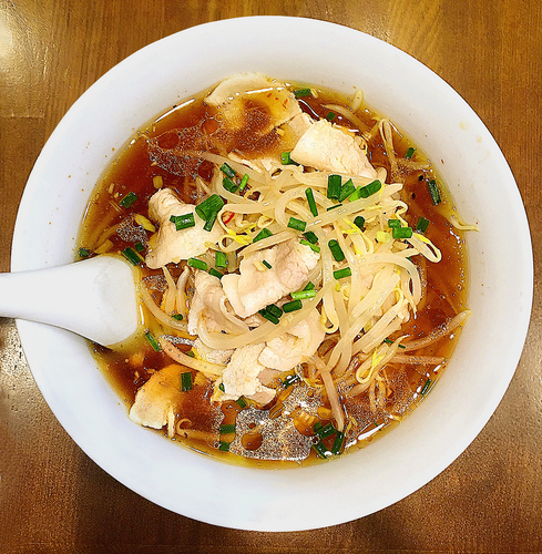 「ゆで豚モヤシ麺  650円」@中国家常菜 同心房の写真