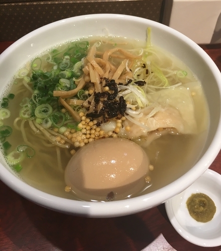 「塩かけ（￥480）＋セットＢ（￥300）」@鶏だし中華そば かね壱 KANEICHIの写真