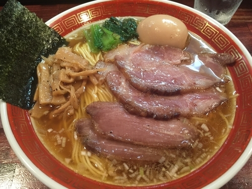 「特しょうゆ細麺大盛」@麺処 懐やの写真