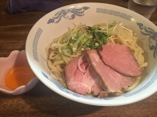 「油そば大盛＋ちょっと肉増し＋生卵」@燦燦斗の写真