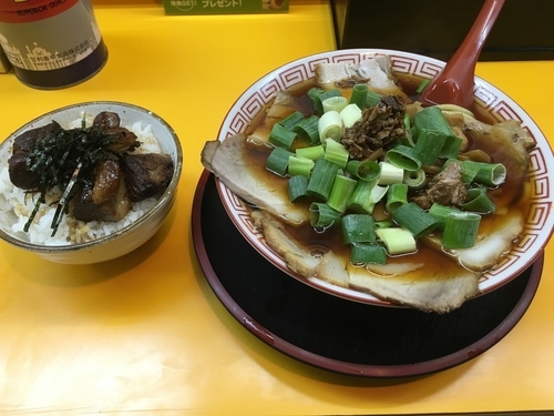 「肉ざんまいセットB」@麺屋7.5Hz+ 梅田店の写真