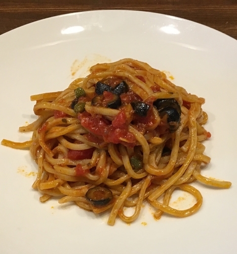 「「気まぐれ限定」アキラ式パスタ（娼婦風）」@ラーメンアキラの写真