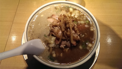 「バラ肉そば煮干、大盛」@バラそば屋 町田店の写真