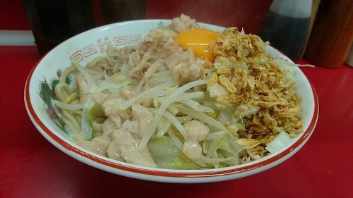 「ラーメン小 汁なし」@ラーメン二郎 湘南藤沢店の写真