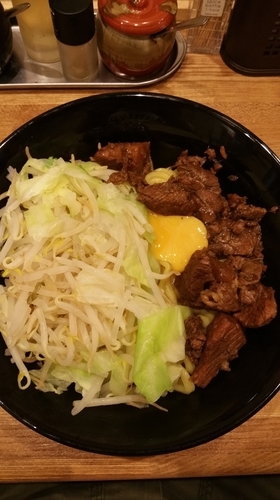 「牛すじぶっかけ(温)」@牛すじラーメン ぶっかけ 大福の写真