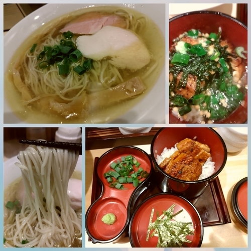 「塩そば780円+ひつまぶし390円」@自家製麺 竜葵の写真