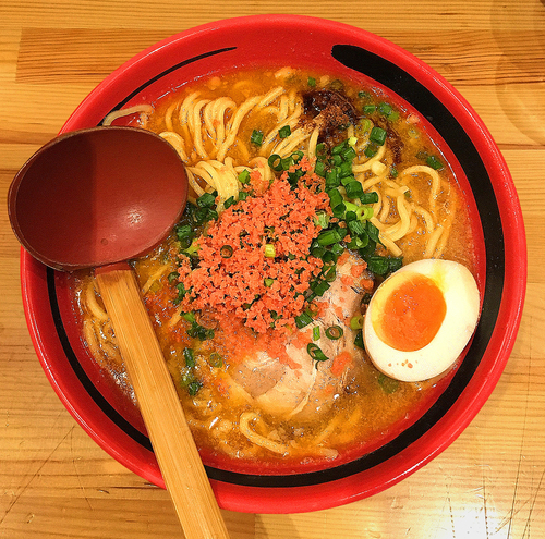「えびみそ(そのまま、太麺)780円、大盛り110円」@えびそば一幻 新宿店の写真