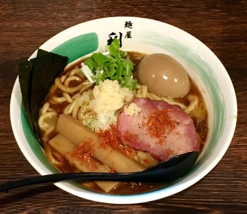 「エビ油らぁめん参型【限定】」@自家製麺 麺屋 利八の写真