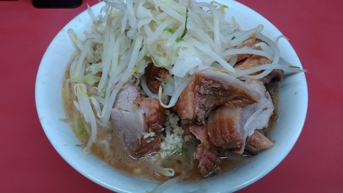 「豚ダブル 小ラーメン」@ラーメン二郎 環七一之江店の写真