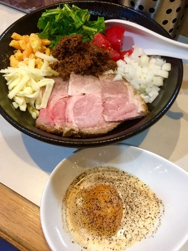 「【限定】天草大王のカルボナーラ風鶏油そば ￥850」@麺屋 扇 SENの写真
