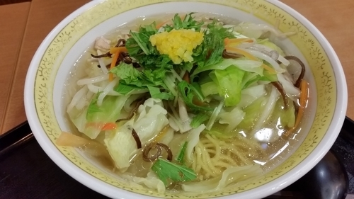 「ゆず塩らーめん」@道の駅もてぎ 十石屋の写真