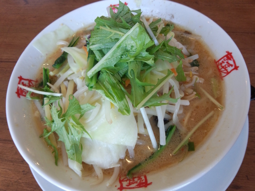 「野菜たっぷりみそ750円」@おおぎやラーメン 伊那店の写真