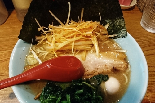「ラーメン＋辛ネギ」@横濱家系ラーメン 大倉家 亀戸本店の写真
