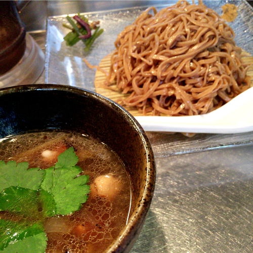 「鴨つけそば　900円」@日の丸さんじの写真