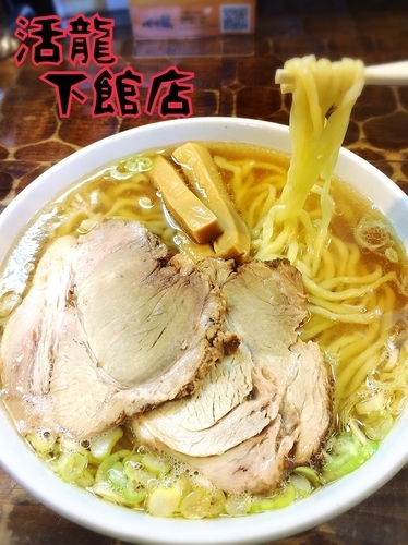 「手もみ中華そば¥600」@つけめん・らーめん活龍 下館店の写真