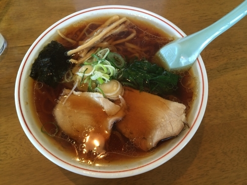 「手打ち　らーめん（650円）」@おとめ食堂の写真