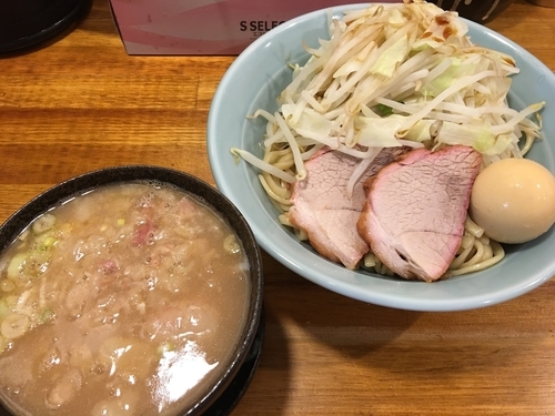 「つけ麺 780円 味玉 100円」@ラーメン盛太郎の写真