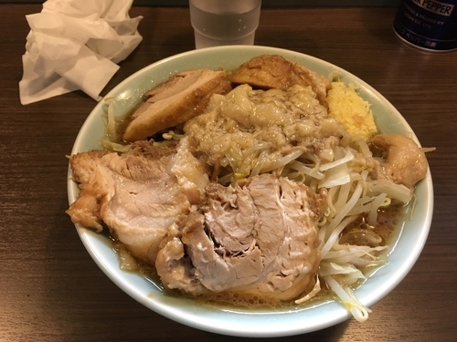 「小豚 にんにく あぶら からめ ¥860」@かじろうramen7の写真