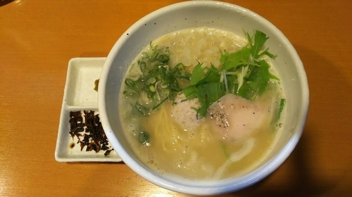 「鶏ＳＯＢＡ塩」@らーめん 銀杏 亀有店の写真