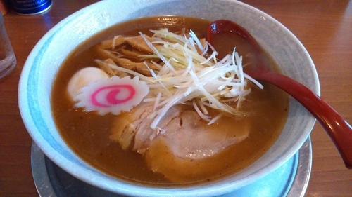 「あごだしラーメン700円+味付玉子50円」@栄昇らーめんの写真