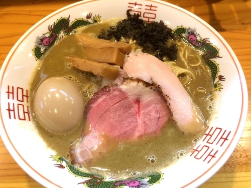 「【限定】濃厚煮干しそば（830円）＋味玉」@中華蕎麦 みうらの写真