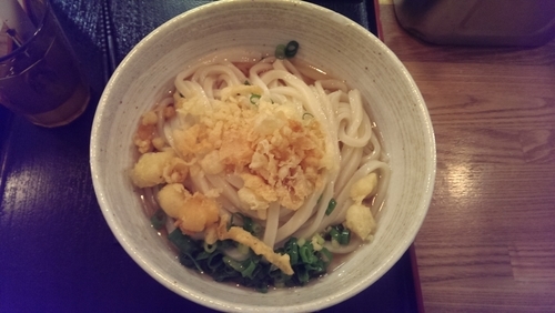 「かけうどん、冷大」@おにやんま 中目黒店の写真