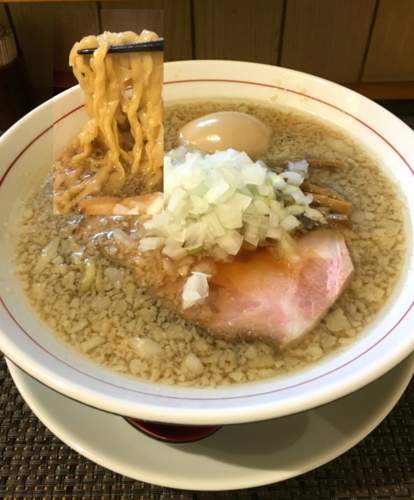 「背油煮干し 750円」@麺庵ちとせの写真