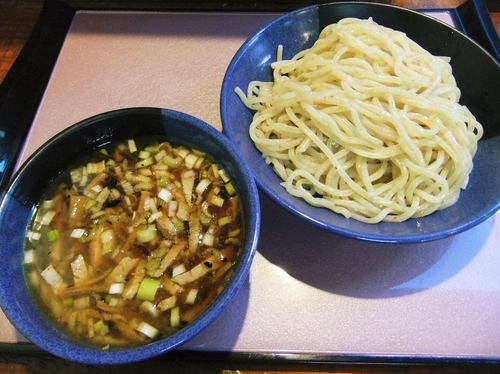 「つけそば（並）（750円）」@煮干し背脂極太手もみ麺の店 一本勝負の写真