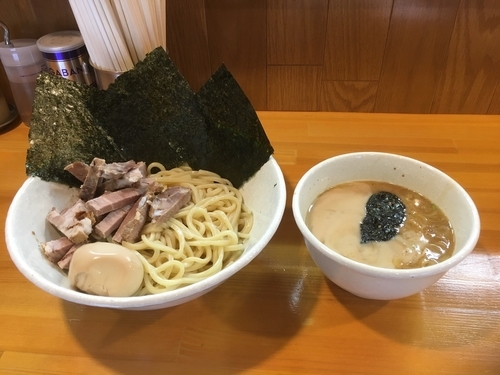 「チャーシューつけ麺＋海苔＋beer」@麺屋 永太の写真