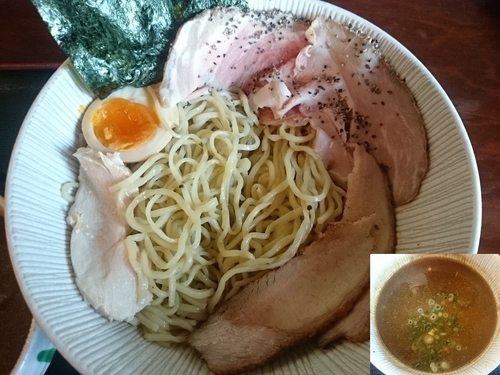 「【限定】にぼしつけ麺（ハーフ＆ハーフ） ¥840」@和風らーめん 凪の写真