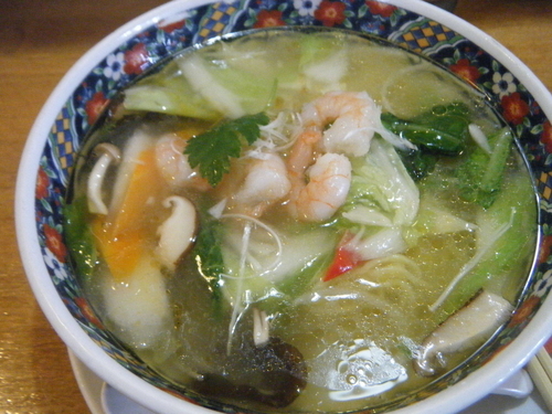 「海老タンメン500円(クーポン価格)」@中華料理 龍鳳園の写真