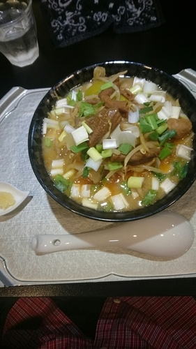 「【期間限定】旨辛スタミナもつラー」@らー神 心温の写真