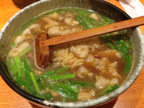 「ニラニンニク柳麺　￥８８０」@江南 行店の写真