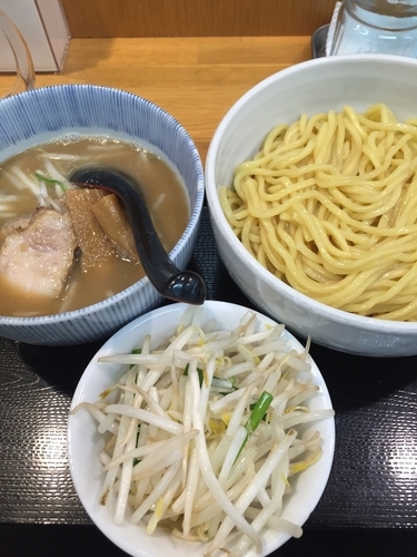 「味噌つけめん、チンピラ玉子」@味噌麺処 花道庵の写真